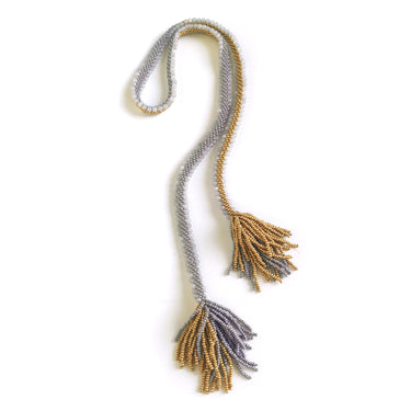Collar Serpiente Ágatas Grises